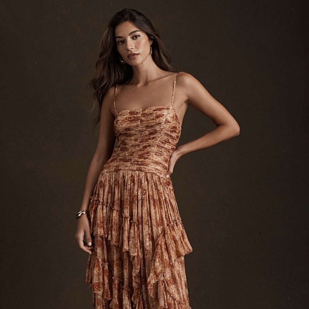BHLDN Elegant  Tiered Women's Dress